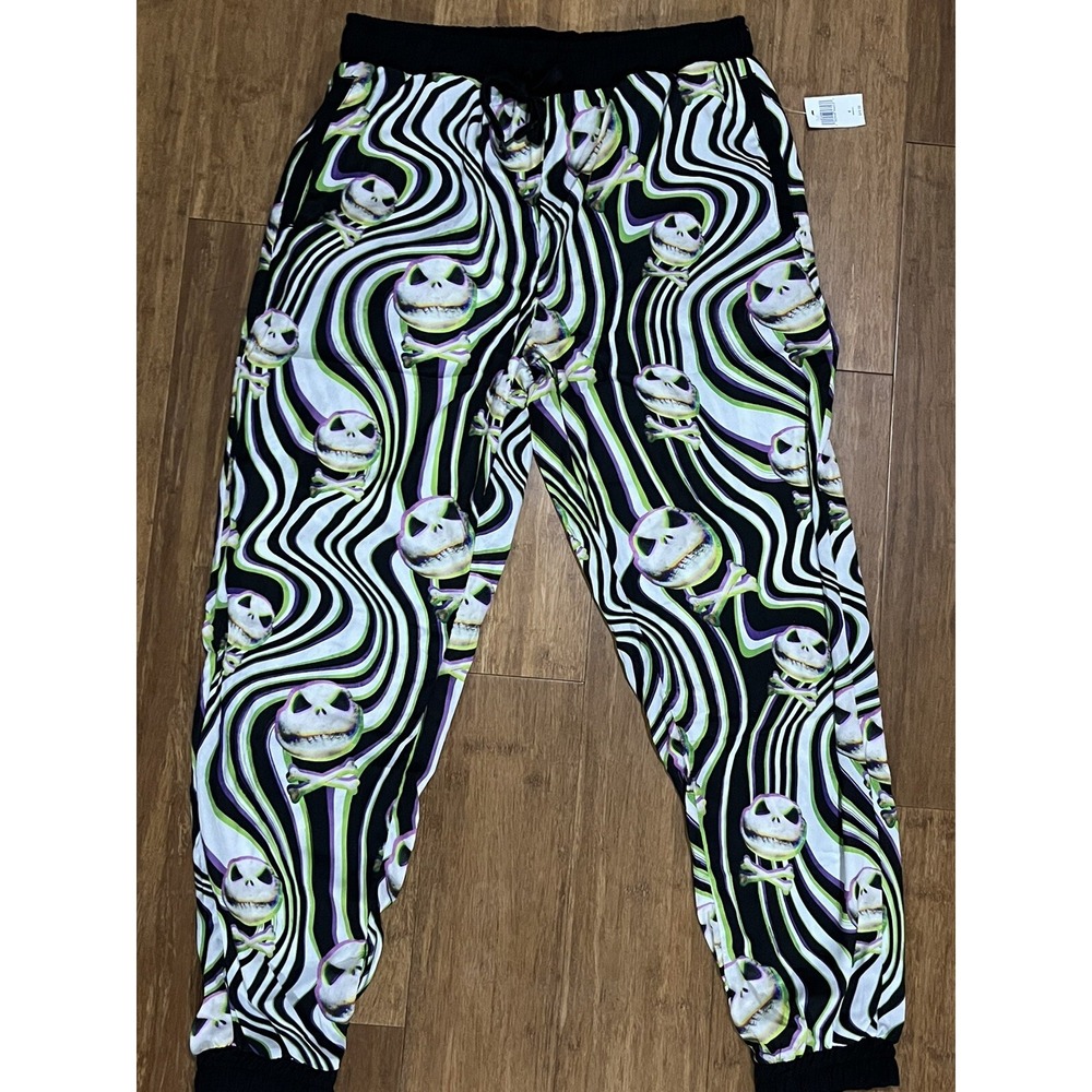 Disney Parks Nightmare Before‎ Christmas Lounge Pants Women's Medium Black